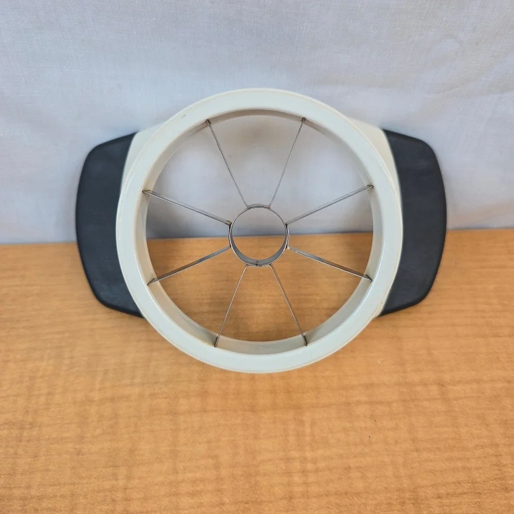 Norpro Apple Slicer Corer 8-Blade with Soft Grip Handles – White & Black